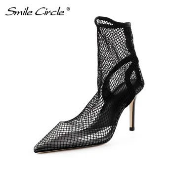 Smile Circle/Women Black Girl High Heel Women's Thin Heel Women's Shoes New Pointed Toe Black Mesh Princess Shoes
Smile Circle/Women Black Girl High Heel Women's Thin Heel Women's Shoes New Pointed Toe Black Mesh Princess Shoes