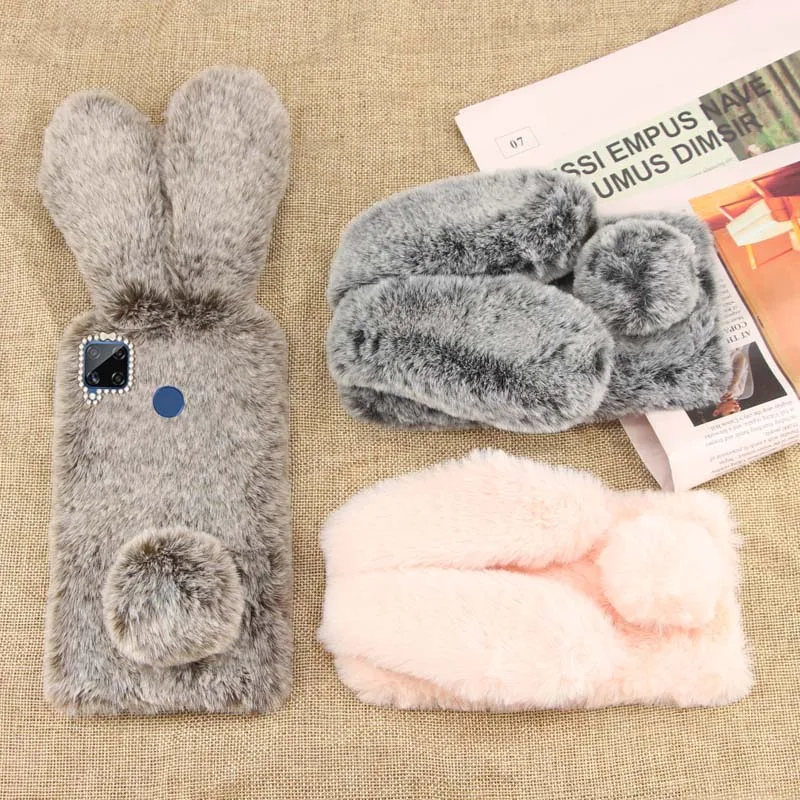 Case For Realme C15 Fluffy Rabbit Ears Plush Winter Warm Soft Back Cover For Realme C15 C 15 High Quality Silicon Phone Cases
Case For Realme C15 Fluffy Rabbit Ears Plush Winter Warm Soft Back Cover For Realme C15 C 15 High Quality Silicon Phone Cases