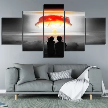 Wall Art Canvas Decor 5 Panel Nuclear Explosion Apocalyptic Posters Painting Living Room Home Decoration Modular Pictures
Wall Art Canvas Decor 5 Panel Nuclear Explosion Apocalyptic Posters Painting Living Room Home Decoration Modular Pictures