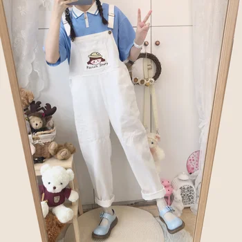 Summer new Japanese Soft sister Cute Ranch Story Embroidery Suspender Pants Japanese Young Girl Student Loose Sweet Overalls
Summer new Japanese Soft sister Cute Ranch Story Embroidery Suspender Pants Japanese Young Girl Student Loose Sweet Overalls