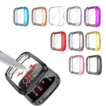 Electroplate Cover Watch Screen Protector TPU soft Clear Case Cover for Fitbit Versa 2/ versa2 SE Smartwatch Protective Shell
Electroplate Cover Watch Screen Protector TPU soft Clear Case Cover for Fitbit Versa 2/ versa2 SE Smartwatch Protective Shell