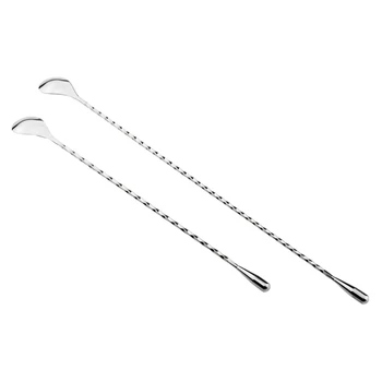 15.7/12 Inches Bar Cocktail Spoons Set, Stainless Steel Spiral Pattern Cocktail Shaker Cocktail Mixing Spoon
15.7/12 Inches Bar Cocktail Spoons Set, Stainless Steel Spiral Pattern Cocktail Shaker Cocktail Mixing Spoon