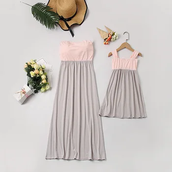 Mother and Daughter Casual Dress Solid Matching Mom Mummy and daughter Summer Dress Family Clothes Outfits Cotton Dress
Mother and Daughter Casual Dress Solid Matching Mom Mummy and daughter Summer Dress Family Clothes Outfits Cotton Dress