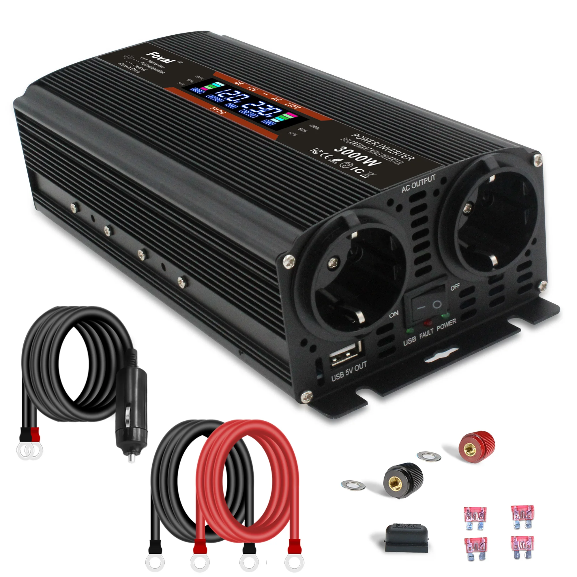 3000W Peak Power Large Power Solar LCD With External Insurance Camping Inverter Auto генератор 220 вольт Car ac адаптер питания
3000W Peak Power Large Power Solar LCD With External Insurance Camping Inverter Auto генератор 220 вольт Car ac адаптер питания