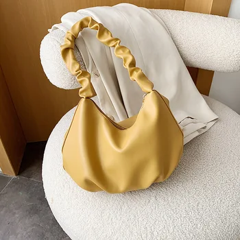 High-Grade Ladies Bags 2020 New Shoulder Bag Fashion Texture Underarm Baguette Package
High-Grade Ladies Bags 2020 New Shoulder Bag Fashion Texture Underarm Baguette Package