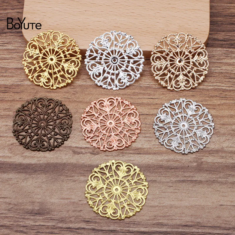 BoYuTe (50 Pieces/Lot) 31MM Round Flower Metal Brass Filigree Findings Diy Hand Made Jewelry Materials
BoYuTe (50 Pieces/Lot) 31MM Round Flower Metal Brass Filigree Findings Diy Hand Made Jewelry Materials