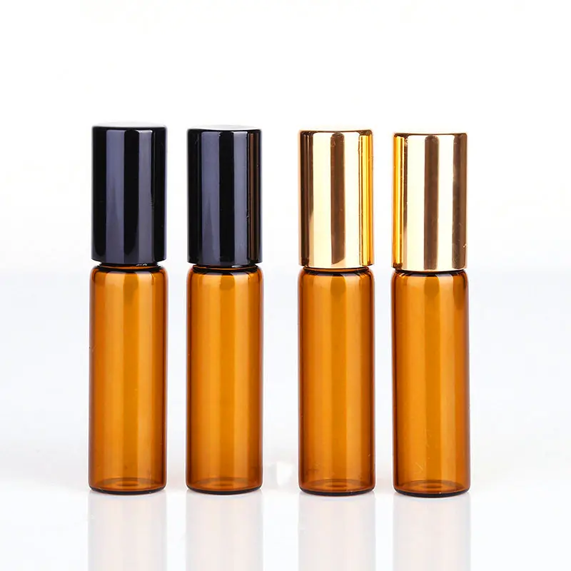 50pcs/lot 5ml Empty Amber Roll-on Glass Bottle Aluminum Roller Ball Perfume Bottle Roll On Sample Travel Bottle Gold Black Lid
50pcs/lot 5ml Empty Amber Roll-on Glass Bottle Aluminum Roller Ball Perfume Bottle Roll On Sample Travel Bottle Gold Black Lid