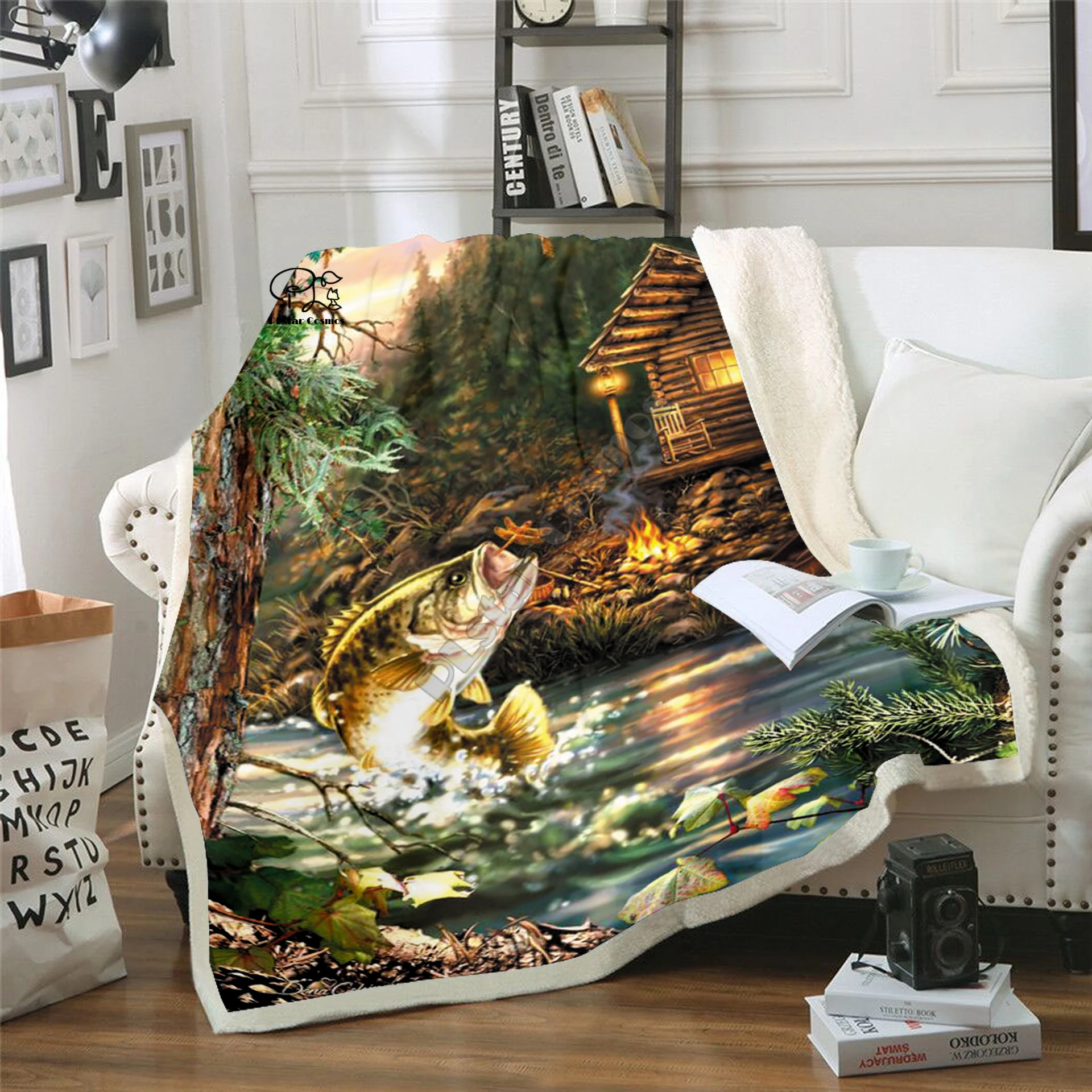 Plstar Cosmos super black bass fish funny character Blanket 3D print Sherpa Blanket on Bed Home Textiles Dreamlike style-4
Plstar Cosmos super black bass fish funny character Blanket 3D print Sherpa Blanket on Bed Home Textiles Dreamlike style-4