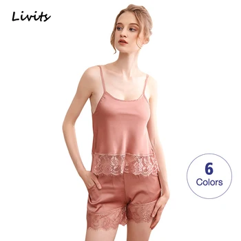 Women's Pajama Set Satin Silk Female Pajamas Pyjamas Sleepwear Nightwear Boat Neck Off Shoulder Lace Sexy Summer
Women's Pajama Set Satin Silk Female Pajamas Pyjamas Sleepwear Nightwear Boat Neck Off Shoulder Lace Sexy Summer