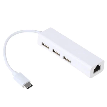 1 Pc Type-C Ethernet Adapter RJ45 Port RJ45 3 USB 2.0 Hub for Samsung Galaxy S8 S8 Plus Note 8
1 Pc Type-C Ethernet Adapter RJ45 Port RJ45 3 USB 2.0 Hub for Samsung Galaxy S8 S8 Plus Note 8