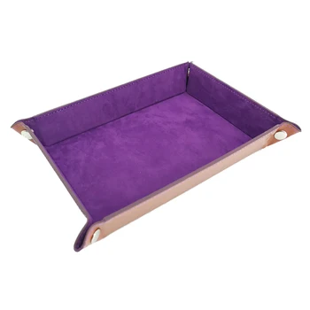 Dice Tray Square PU Leather Collapsible Rolling Storage Box Tray for Board Game About 21.5 * 16 Cm Storage Trays
Dice Tray Square PU Leather Collapsible Rolling Storage Box Tray for Board Game About 21.5 * 16 Cm Storage Trays
