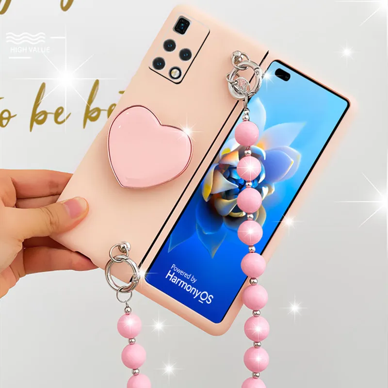 For Samsung Galaxy Z Fold 5 4 2 3 5G Fashion All Pink Love Heart Stand Holder Bracelet Hand Chain Skin Back Portable Case Cover
For Samsung Galaxy Z Fold 5 4 2 3 5G Fashion All Pink Love Heart Stand Holder Bracelet Hand Chain Skin Back Portable Case Cover