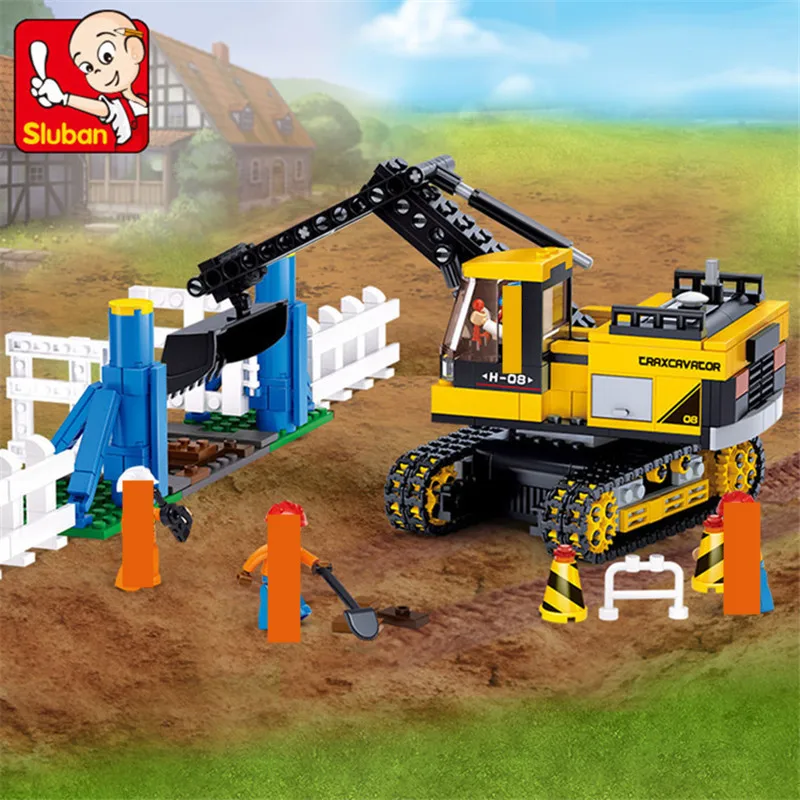 Sluban Retail Project excavator small particles blocks assembled fight inserted toys for children Compatible with legominifigure
Sluban Retail Project excavator small particles blocks assembled fight inserted toys for children Compatible with legominifigure