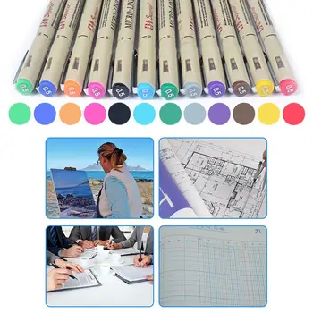 0.5mm Micro Line Drawing Pen Marker Pen Colorful Stationery Painting Students Professional High Quality Artist Sketch
0.5mm Micro Line Drawing Pen Marker Pen Colorful Stationery Painting Students Professional High Quality Artist Sketch