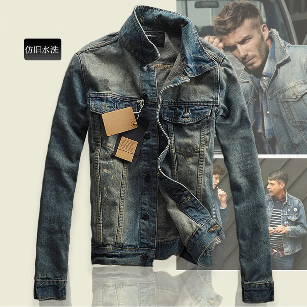 Fashion Men's Jeans Slim Fit MEN'S Jacket Jeans Coat Men's Winter Korean-style Denim Jacket Men's Fashionable New Style Overcoat
Fashion Men's Jeans Slim Fit MEN'S Jacket Jeans Coat Men's Winter Korean-style Denim Jacket Men's Fashionable New Style Overcoat