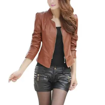 Winter Women Jacket Basic Coats Coat Female Down Jacket Slim Women's Sexy Biker Motorcycle PU Leather Jacket Zipper
Winter Women Jacket Basic Coats Coat Female Down Jacket Slim Women's Sexy Biker Motorcycle PU Leather Jacket Zipper