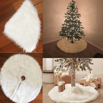 1pc White Plush Christmas Tree Skirts Fur Carpet Floor Mat Cover Apron Tree Skirts New Year Decoration Christmas Round Carpet #4
1pc White Plush Christmas Tree Skirts Fur Carpet Floor Mat Cover Apron Tree Skirts New Year Decoration Christmas Round Carpet #4
