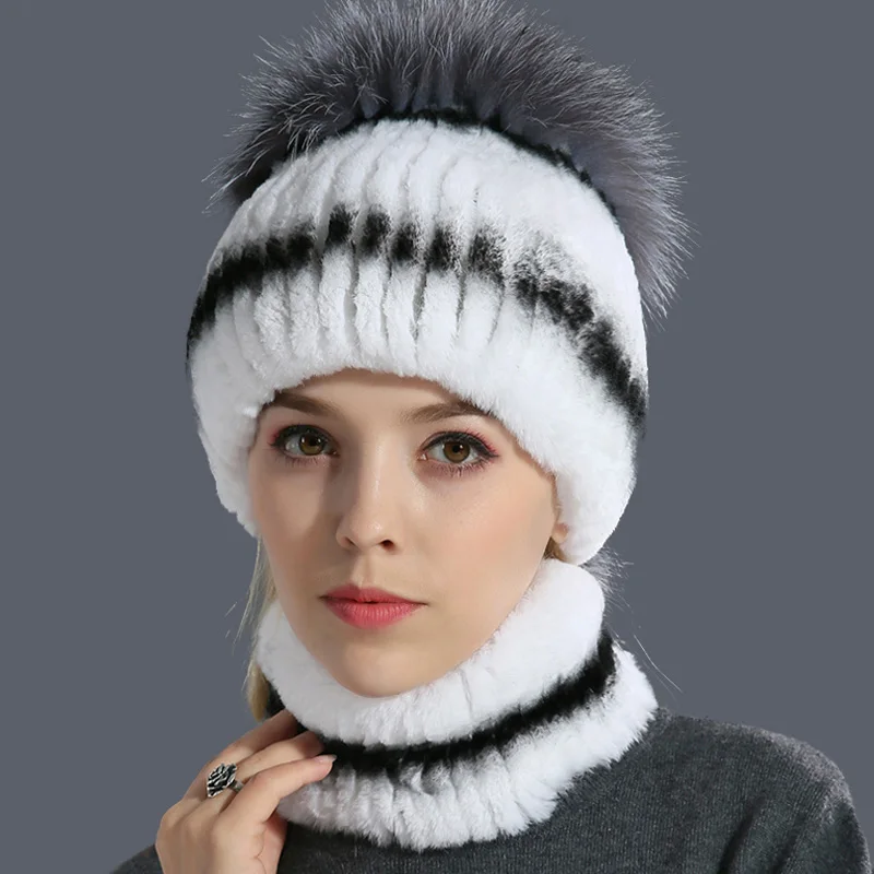 ETHEL ANDERSON Winter Women Rex Rabbit Fur Hat with Whole Silver Fox Fur Top Knit Fur Hats Elastic High Quality Beanie Lady Caps
ETHEL ANDERSON Winter Women Rex Rabbit Fur Hat with Whole Silver Fox Fur Top Knit Fur Hats Elastic High Quality Beanie Lady Caps