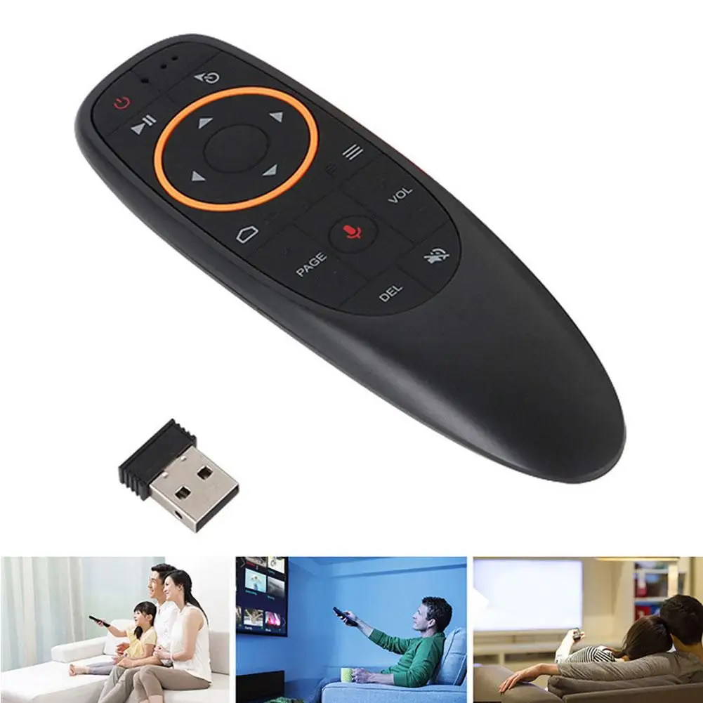 G10 2.4G Wireless Voice Remote Control Air Mouse USB Receiver for TV Set-Top Box
G10 2.4G Wireless Voice Remote Control Air Mouse USB Receiver for TV Set-Top Box