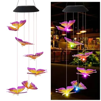 Solar Powered LED Wind Chime Transparent Hummingbird Wind Chime Color-Changing Waterproof for Party Patio Yard Garden Decor
Solar Powered LED Wind Chime Transparent Hummingbird Wind Chime Color-Changing Waterproof for Party Patio Yard Garden Decor
