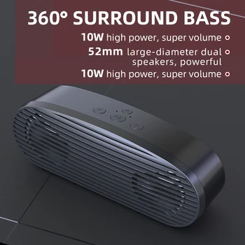New Bluetooth Speaker TWS Wireless Interconnection Speaker 360° Stereo Surround Column With FM /Aux/ TF Card/Handsfree Function
New Bluetooth Speaker TWS Wireless Interconnection Speaker 360° Stereo Surround Column With FM /Aux/ TF Card/Handsfree Function