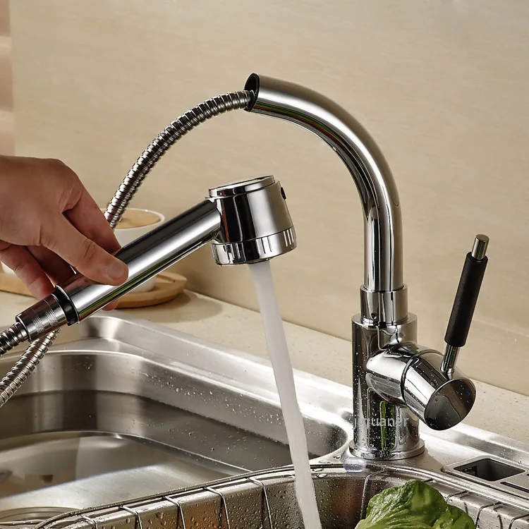 Kitchen Faucet Pull-out Cold And Hot Washing Basin Korah Telescopic Rotating Sink Copper Pipe Multi-functional with Shower
Kitchen Faucet Pull-out Cold And Hot Washing Basin Korah Telescopic Rotating Sink Copper Pipe Multi-functional with Shower