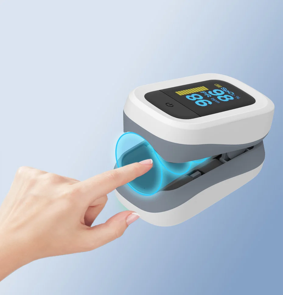 Yongrow OLED Пальчиковый Пульсоксиметр и ручной ингалятор астмы Детский термометр