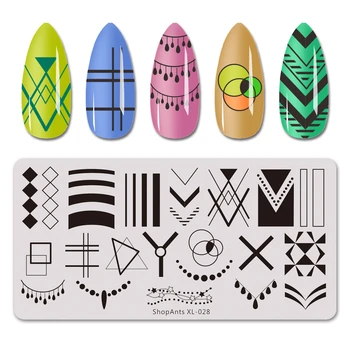 ShopAnts 6*12CM Stamping Plates Stainless Steel Geometry Lines Stripe Circle X Style Image Nail Art Stencil Mold Template 
ShopAnts 6*12CM Stamping Plates Stainless Steel Geometry Lines Stripe Circle X Style Image Nail Art Stencil Mold Template