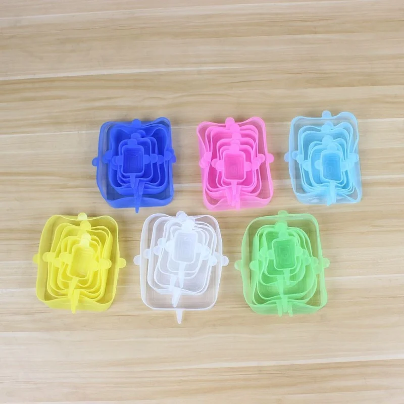 6 Pieces/set of Silicone Sleeve Fresh-keeping Silicone Stretch Lid Food Pots and Dishes Kitchen Accessories Silicone
6 Pieces/set of Silicone Sleeve Fresh-keeping Silicone Stretch Lid Food Pots and Dishes Kitchen Accessories Silicone