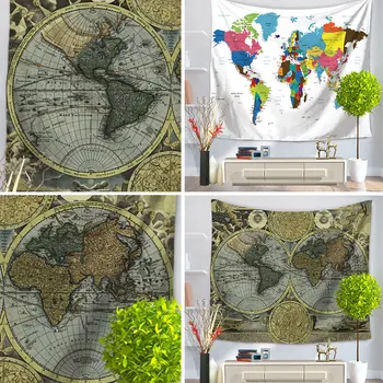 World Wall Map Sitting Blanket Bed Cover Home Art Curtain Polyester 150 X 130cm Colorful Printed Tapestry Sunshade Table Cloth
World Wall Map Sitting Blanket Bed Cover Home Art Curtain Polyester 150 X 130cm Colorful Printed Tapestry Sunshade Table Cloth
