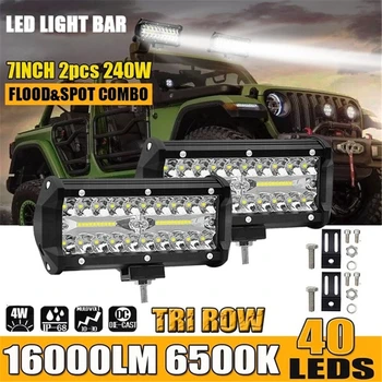 SXZM 2pcs 240W 7inch 40LEDS Work Light Assembly Led Fog Lights For Jeep/SUV/ATV/UTV/Truck
SXZM 2pcs 240W 7inch 40LEDS Work Light Assembly Led Fog Lights For Jeep/SUV/ATV/UTV/Truck
