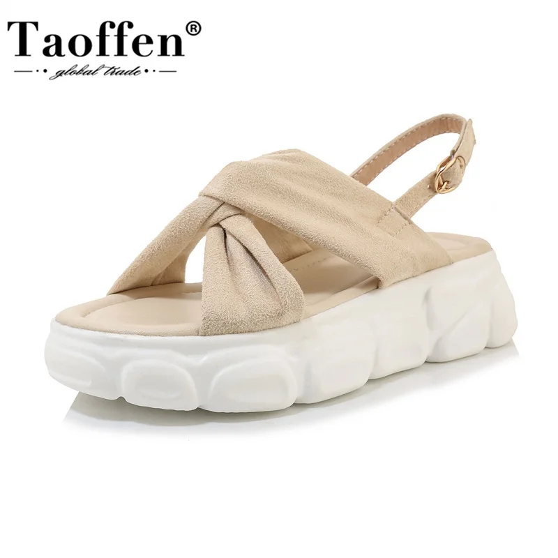 TAOFFEN Plus Size 29-43 Women Sandals Platform Open Toe Women Shoes Buckle Ankle Strap Elastic Leisure Fitting Daily Footwear
TAOFFEN Plus Size 29-43 Women Sandals Platform Open Toe Women Shoes Buckle Ankle Strap Elastic Leisure Fitting Daily Footwear