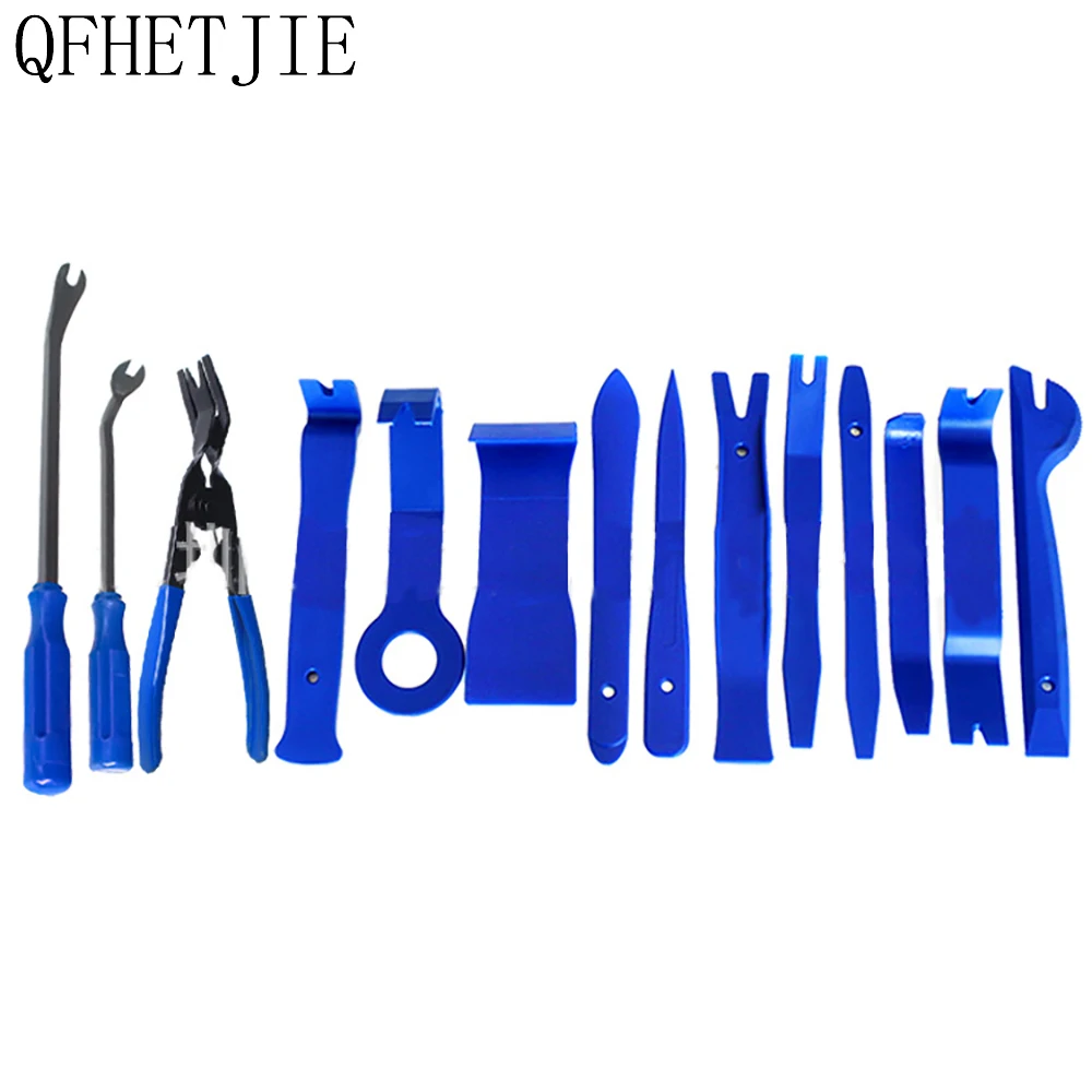QFHETJIE Car Audio Blue Anti-skid Plate Disassembly Tool 14-piece Interior Trim Panel Audio Cd Disassembly Screwdriver Lamp Clip
QFHETJIE Car Audio Blue Anti-skid Plate Disassembly Tool 14-piece Interior Trim Panel Audio Cd Disassembly Screwdriver Lamp Clip