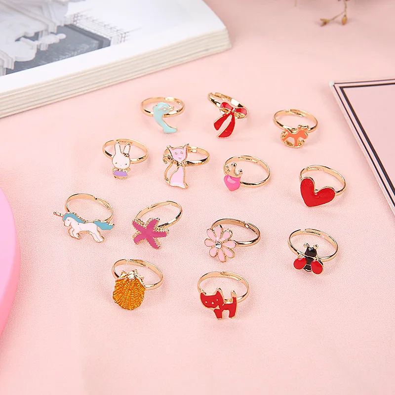 10pcs Cute Kids Rings Sweet Design Flower Animal Fashion Jewelry Accessories Girl Child Gifts Finger Rings Children Gift 
10pcs Cute Kids Rings Sweet Design Flower Animal Fashion Jewelry Accessories Girl Child Gifts Finger Rings Children Gift