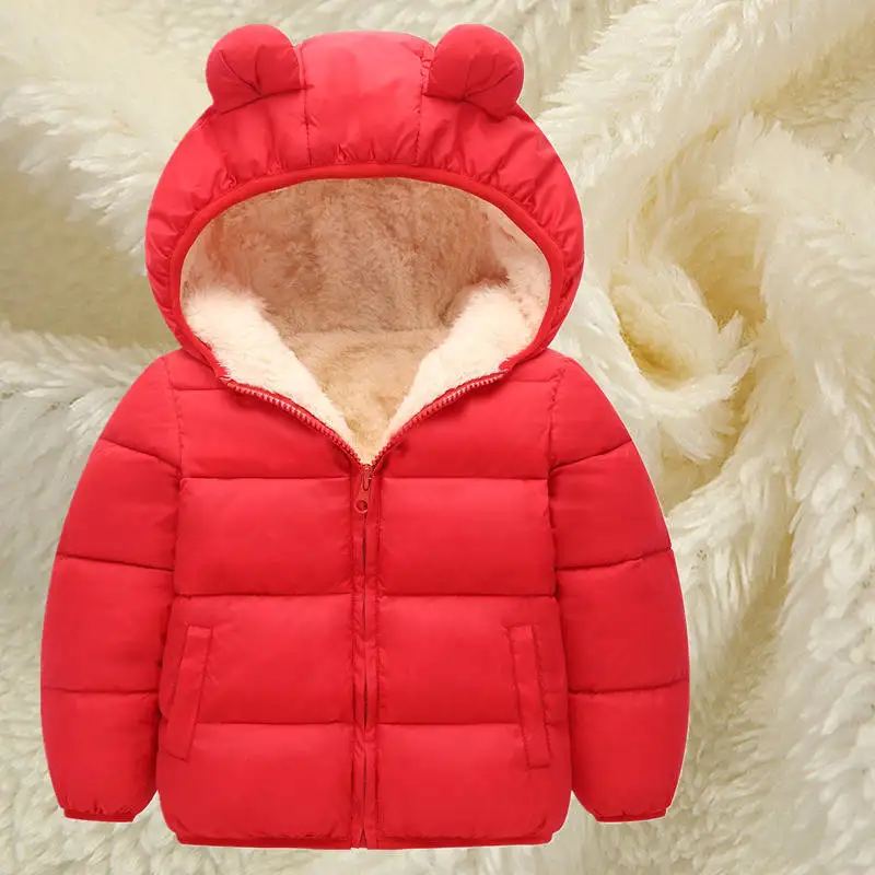 Куртка для маленьких девочек 2019 г. Осенне-зимняя куртка пальто детская теплая