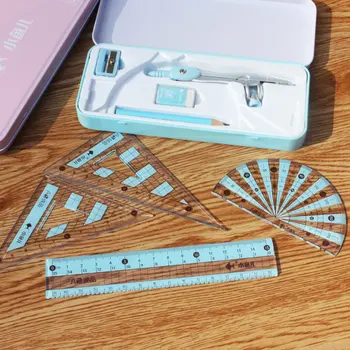 2220 iron box student drawing compass set ruler set genuine geometric drawing tool 8 piece set
2220 iron box student drawing compass set ruler set genuine geometric drawing tool 8 piece set