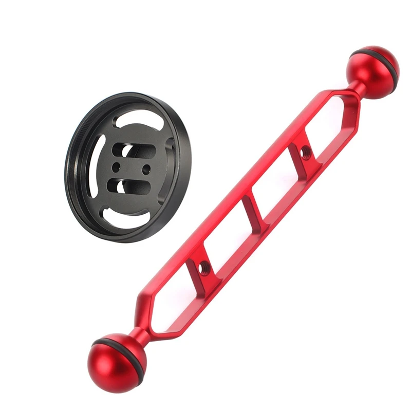 M67 Diving Camera Case Adapter Mount Light Arm for 67Mm Thread Lens Holder Diving Lens Carrier Buoyancy Arm Set-Red
M67 Diving Camera Case Adapter Mount Light Arm for 67Mm Thread Lens Holder Diving Lens Carrier Buoyancy Arm Set-Red