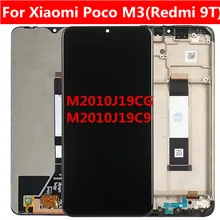 Ensemble écran tactile LCD avec châssis, 6.53 pouces, pour Xiaomi Poco M3 Redmi 9T J19S=