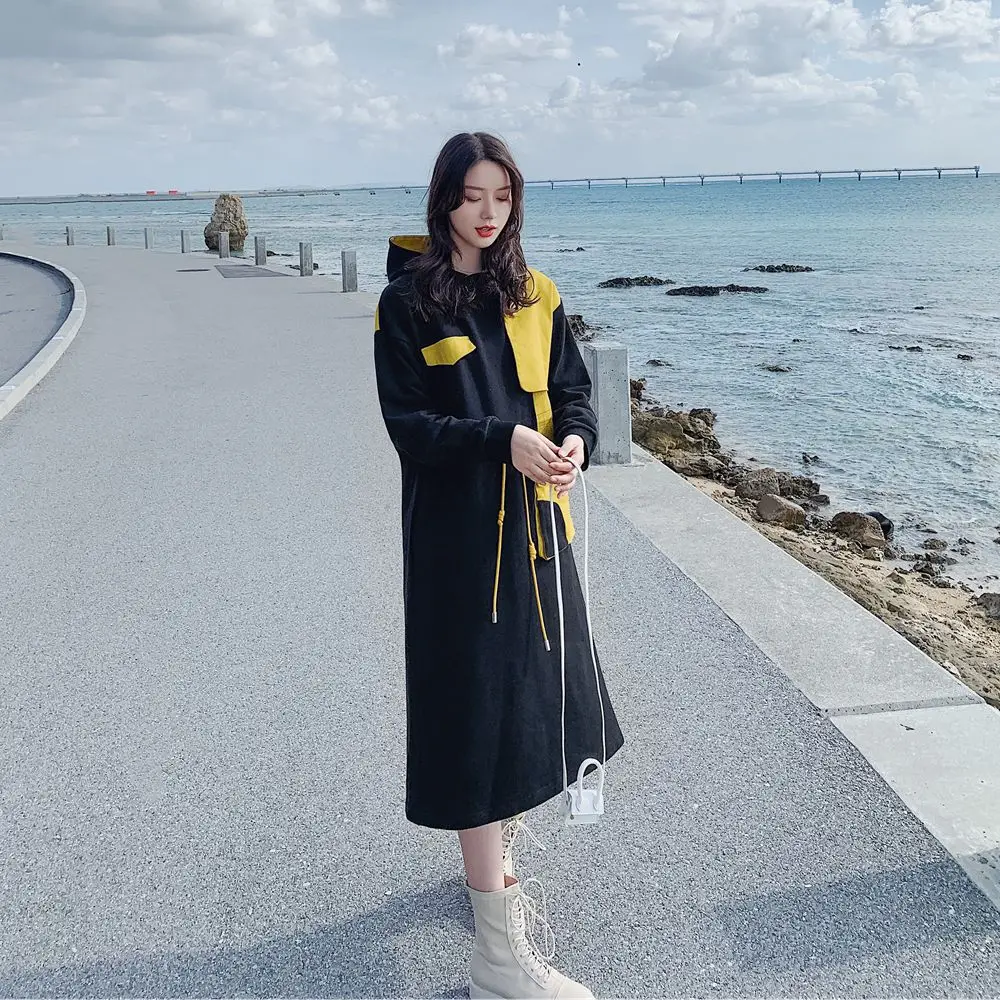 Photo Shoot Sense of Design Joint Contrast Color Windbreaker Hoodie Skirt 2020 Spring New Style Retro Dress Women's
Photo Shoot Sense of Design Joint Contrast Color Windbreaker Hoodie Skirt 2020 Spring New Style Retro Dress Women's