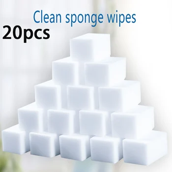 20Pcs Eco Magic Cleaning Sponge Eraser Stain Remover White Tech Melamine Sponge Kitchen Sink Tools Sink Scourer Household Items
20Pcs Eco Magic Cleaning Sponge Eraser Stain Remover White Tech Melamine Sponge Kitchen Sink Tools Sink Scourer Household Items