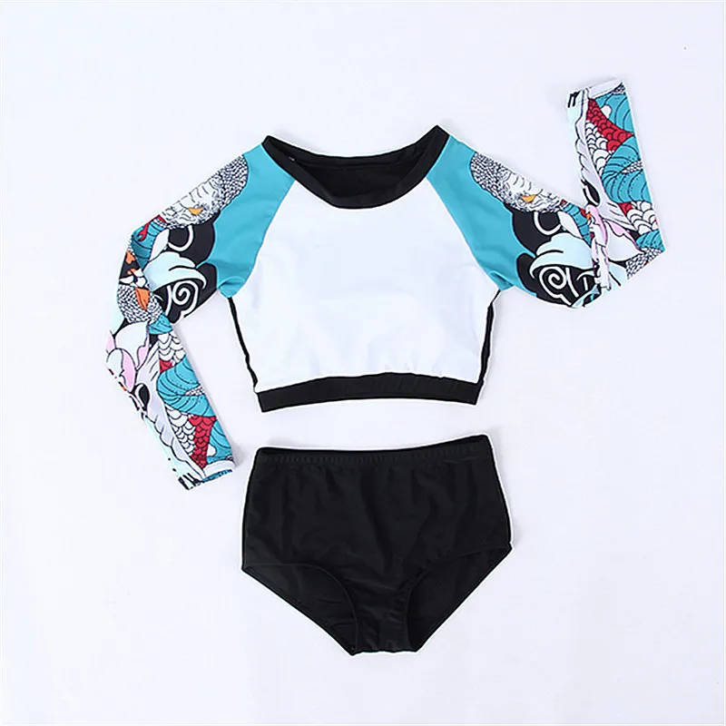 2019 Two Piece Tankini Swimsuits Women Long Sleeve Swimwear Beach Vintage Print Swimwear Women Padded Bathing Suit Bikini Set XL
2019 Two Piece Tankini Swimsuits Women Long Sleeve Swimwear Beach Vintage Print Swimwear Women Padded Bathing Suit Bikini Set XL