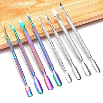 1pc Double-ended Stainless Steel Nail Cuticle Pusher Color Titanium Dead Skin Push Remover for Pedicure Manicure Nail Art Tools
1pc Double-ended Stainless Steel Nail Cuticle Pusher Color Titanium Dead Skin Push Remover for Pedicure Manicure Nail Art Tools