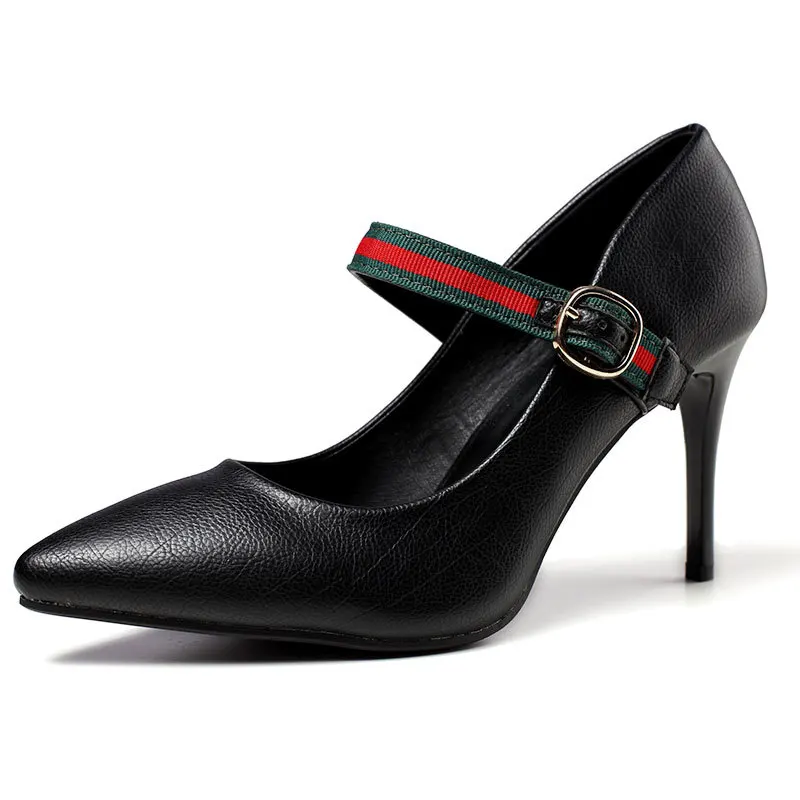 ZHENZHOU 2020 PUMPS Single shoes, one buckle, pointed, shallow mouth, high heel shoes, solid color, high heels
ZHENZHOU 2020 PUMPS Single shoes, one buckle, pointed, shallow mouth, high heel shoes, solid color, high heels