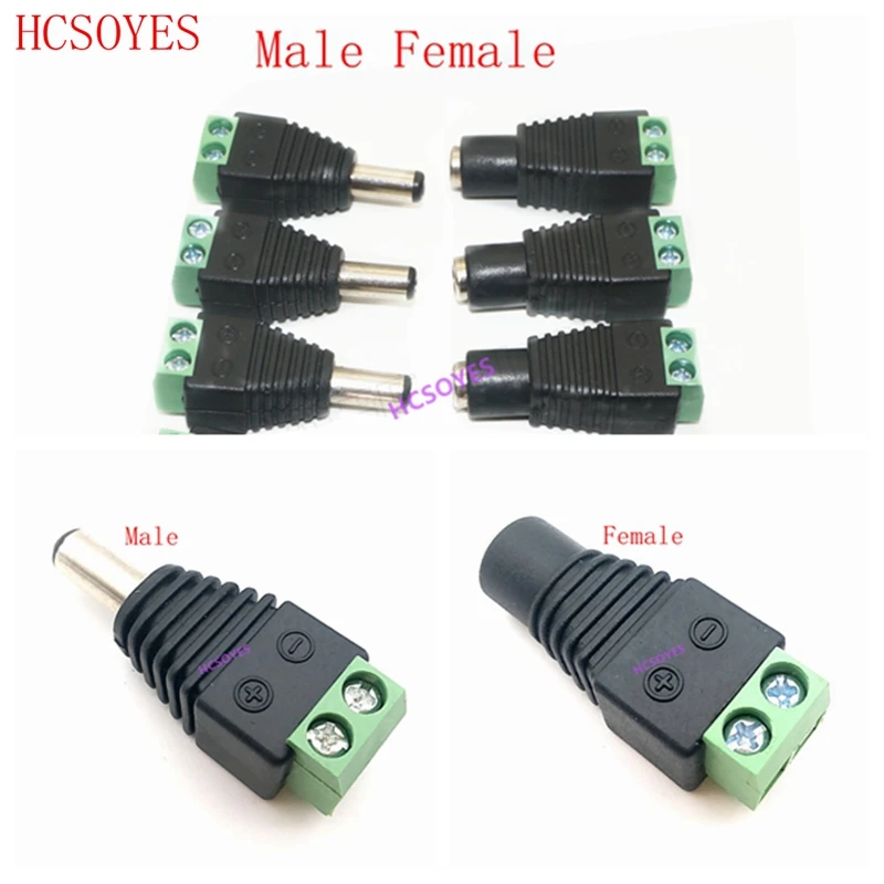 5pairs DC Connector for LED Strip Free Welding LED Strip Adapter Connector Male or Female connector 5.5x2.1mm for 3528/5050/5730 
5pairs DC Connector for LED Strip Free Welding LED Strip Adapter Connector Male or Female connector 5.5x2.1mm for 3528/5050/5730