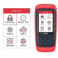 XTOOL X100 PRO3 OBD2 Car Key Programmer Diagnostic Tool Free Update Car Code Reader More Special Functions Then X100 PRO2
XTOOL X100 PRO3 OBD2 Car Key Programmer Diagnostic Tool Free Update Car Code Reader More Special Functions Then X100 PRO2