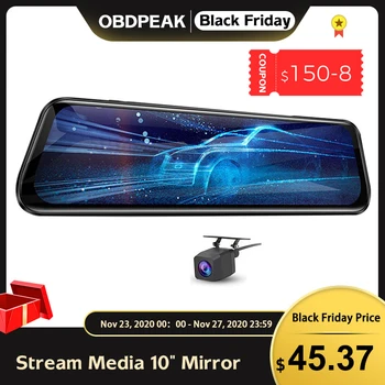 Car DVR 10 Inch Stream RearView Mirror Touch Screen Night Vision 1080P Dash Cam Camera Video Recorder Auto Registrar Dashcam
Car DVR 10 Inch Stream RearView Mirror Touch Screen Night Vision 1080P Dash Cam Camera Video Recorder Auto Registrar Dashcam