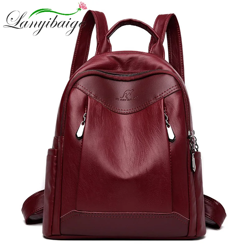 2019 Female Leather Backpacks For Women Travel Back Pack Sac A Dos Ladies Bagpack Luxury Designer Casual Daypack Girl Mochilas 
2019 Female Leather Backpacks For Women Travel Back Pack Sac A Dos Ladies Bagpack Luxury Designer Casual Daypack Girl Mochilas