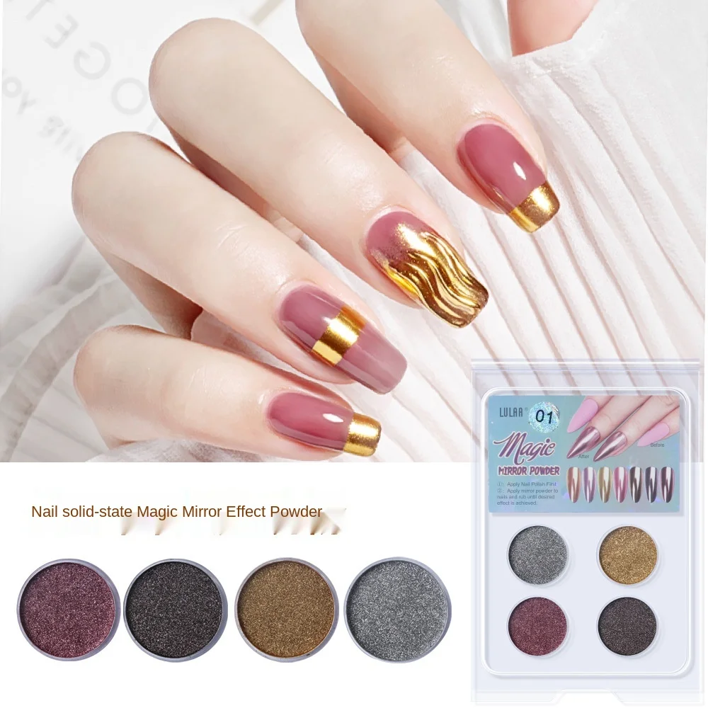 Nail Art Solid Powder Mirror 4 Color Aurora Laser Powder Set Symphony Mermaid Mirror DIY Nail Mirror Powder
Nail Art Solid Powder Mirror 4 Color Aurora Laser Powder Set Symphony Mermaid Mirror DIY Nail Mirror Powder