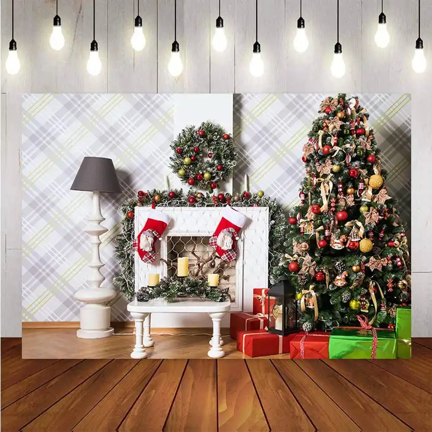 photography background christmas winter christmas tree fireplace