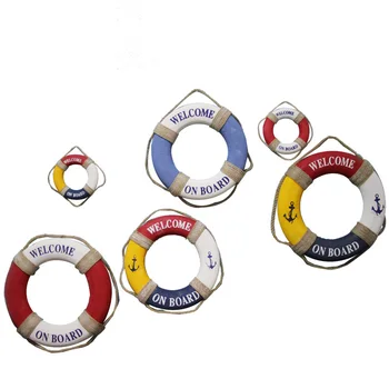 Home Decoration Mediterranean Style Life-saving Swimming Ring Wall Decoration Wall Mural Three Dimensional Pendant Letters 
Home Decoration Mediterranean Style Life-saving Swimming Ring Wall Decoration Wall Mural Three Dimensional Pendant Letters